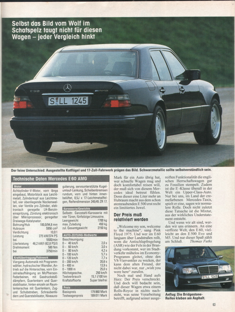 MB-EXOTENFORUM - Sonderkarossen/Umbauten/Tuning - W124 E60